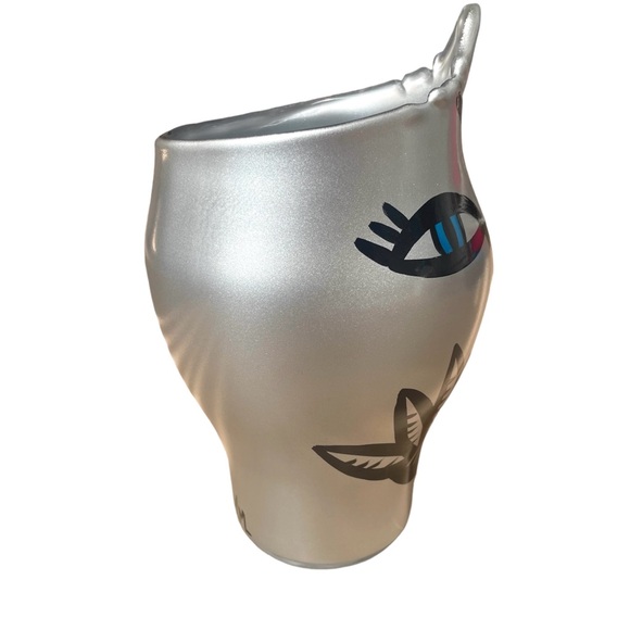 Kosta Boda Open minds Ulrica Hydman Vallien REAL - SILVER COLOR LIMITED ED Vase - Picture 2 of 6